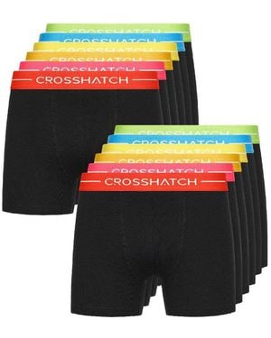 Crosshatch Astral 12Pk Boxer - Black