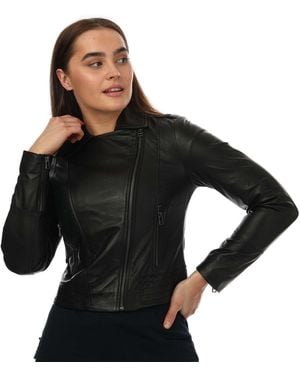 Elle Armin Leather Jacket - Black