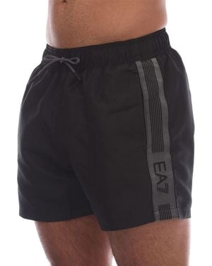 EA7 Tape Swim Shorts - Black