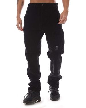 C.P. Company Corduroy Lens Trousers - Black