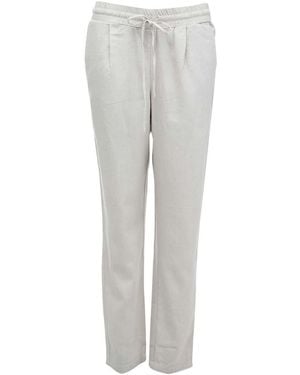 Vero Moda Jesmilo Linen Blend Trousers - Grey