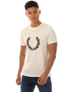 Fred Perry Cross Stitch T-Shirt - White