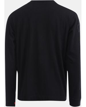 Off-White c/o Virgil Abloh Diagonal Outline Skate Long Sleeve T-Shirt - Black