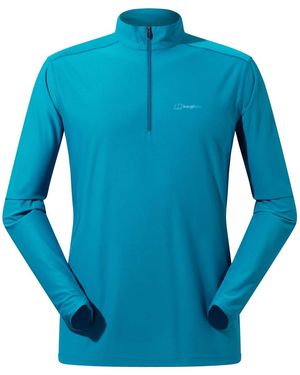 Berghaus 24/7 Tech Tee Long Sleeve Half Zip - Blue