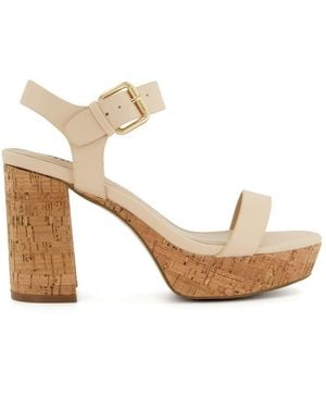 Dune Jarell Platform Sandals - White