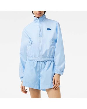 Lacoste Monogram Print Track Jacket - Blue