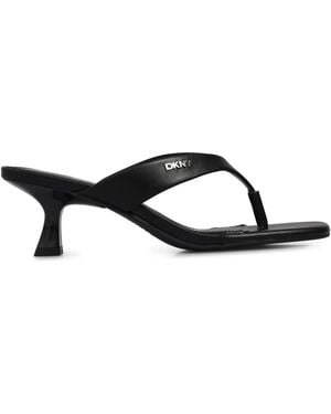 DKNY Mackey Heeled Toe Post Shoe 5 (38) - Black