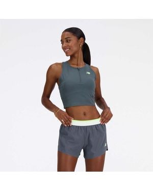 New Balance Race Day Fitted Tank Top - Grey