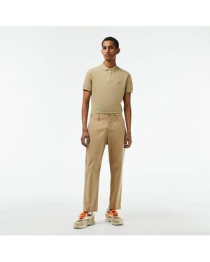 Lacoste Fit Stretch Cotton Chinos - Natural