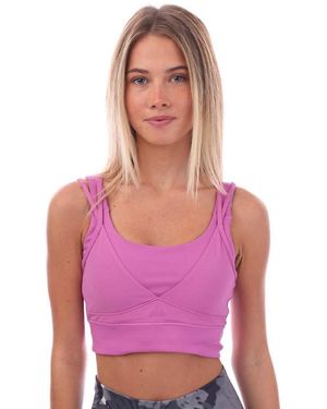 adidas Medium Support Sports Bra - Purple