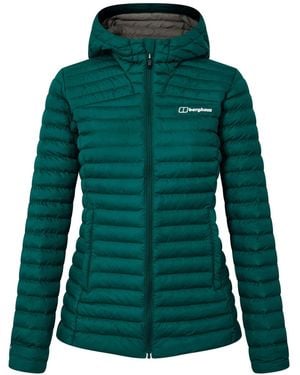 Berghaus Nula Hooded Puffer Jacket 6 (2Xs) - Green