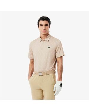 Lacoste Fit Uv Protect Golf Polo Shirt - Natural