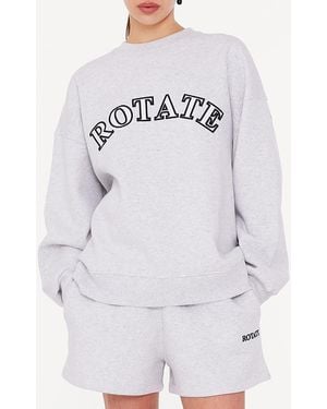 ROTATE SUNDAY Logo Crewneck Sweatshirt - Blue