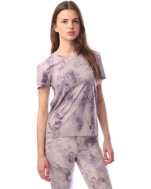 adidas Allover Print T Shirt - Purple