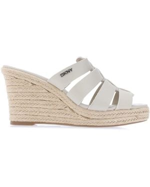 DKNY Wedge Sandals - White