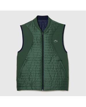 Lacoste Lightweight Reversible Padded Vest - Green