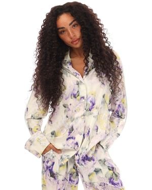 Off-White c/o Virgil Abloh Chine Satin Pyjama Shirt - Green
