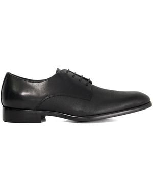 Dune Lo Solly Textured Lace Up Smart Shoes 11 (46) - Black