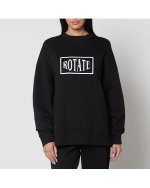 ROTATE SUNDAY Logo Crewneck Sweatshirt - Black