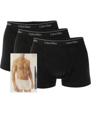 Calvin Klein 3 Pack Of Low Rise Trunks - Black