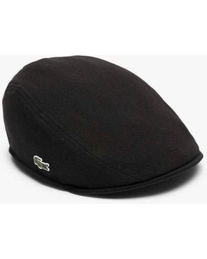 Lacoste Embroidered Crocodile Beret - Black