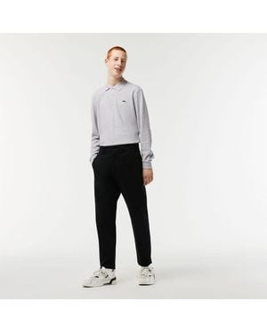 Lacoste Cotton Tapered Chinos - Grey