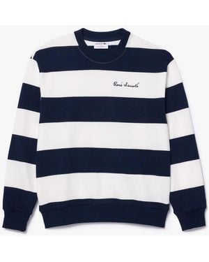 Lacoste French Made Oversized Sweatshirt - Blue