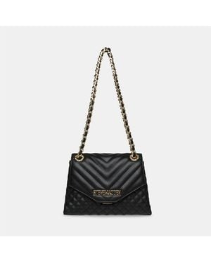 Steve Madden Bvolt 2 Textured Trapezoid Cross Body Bag - Black