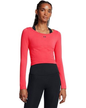 Under Armour Train Seamless Long Sleeve Top - Red