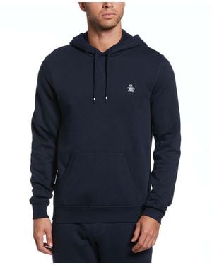Original Penguin Fleece Popover Hoodie - Blue