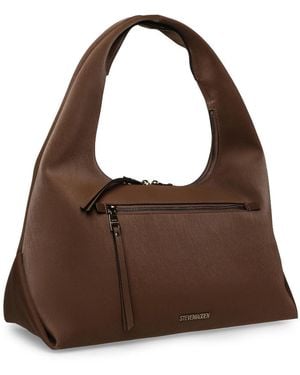 Steve Madden Crescent Shape Hobo Bag With And Hardware - Brown