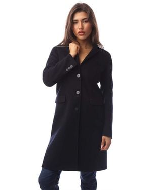 Emporio Armani Mid Length Coat - Blue