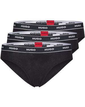 HUGO 3 Pack Of Stretch Cotton Briefs - Blue