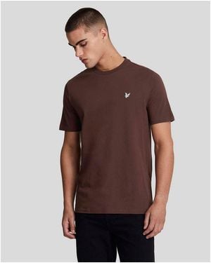 Lyle & Scott Crew Neck T Shirt - Brown