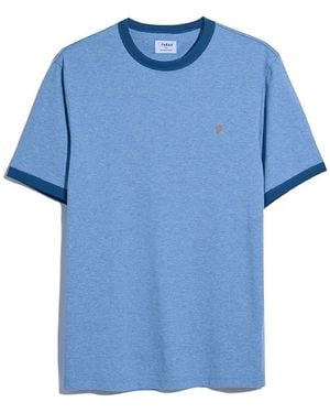 Farah Ringer T Shirt - Blue