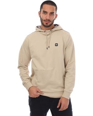 Weekend Offender Justify Check Trim Hoody - Natural