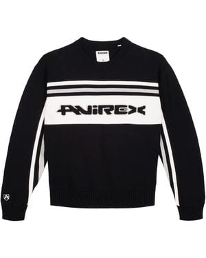 Avirex Racer Crewneck Sweatshirt - Black