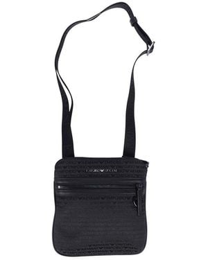 EA7 Lettering Messenger Bag - Black