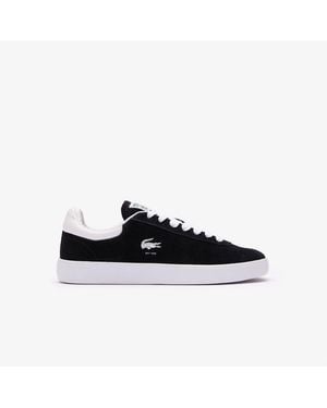 Lacoste Baseshot Suede Trainers - Black