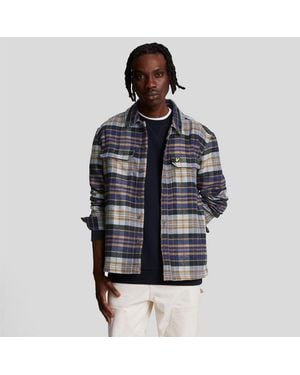 Lyle & Scott Flannel Overshirt - Blue
