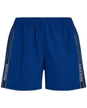 Tommy Hilfiger Medium Drawstring Tape Swim Shorts - Blue