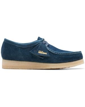 Clarks Wallabee Shoes Size 6 - Blue