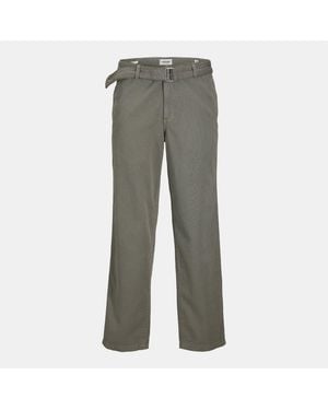 Jack & Jones Ridge Belted Chinos - Grey