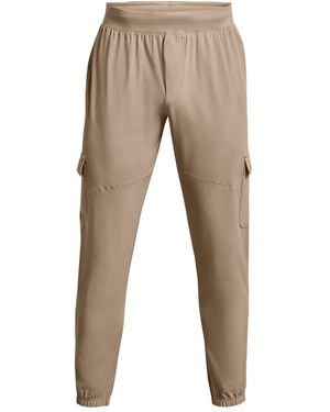 Under Armour Stretch Woven Cargo Trousers - Natural