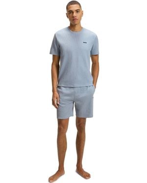 BOSS Knit Pyjama T Shirt - Blue