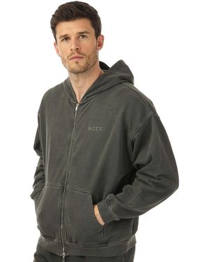 Nicce London Mercury Zip Hoody - Grey