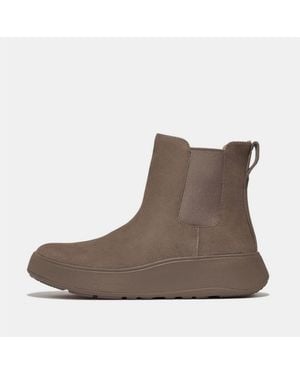 Fitflop Mode Suede Flatform Chelsea Boots - Brown