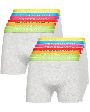 Crosshatch Pack Of Astral Boxers - White