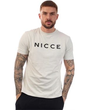 Nicce London T Shirt And Pant Set - Grey