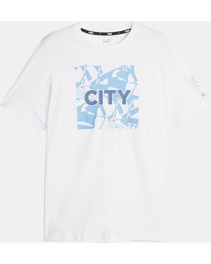 PUMA Manchester City Fc Ftblcore Graphic T-Shirt - Blue